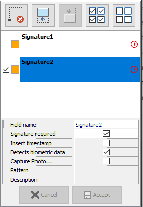 pannello gestione firme